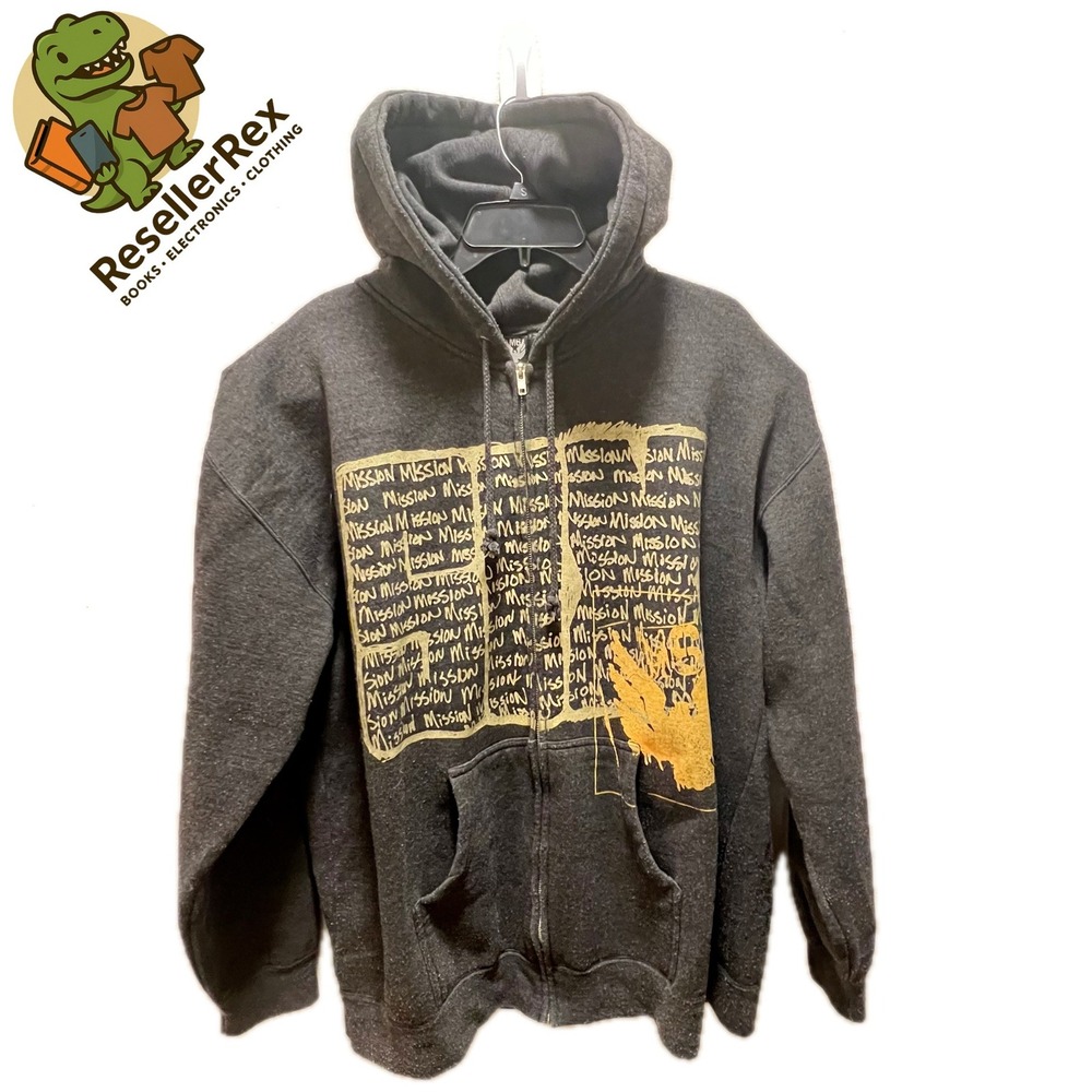 Line to Ride M6 Mens Charcoal Graphic Full Zip Hoodie‎ Sweatshirt XL